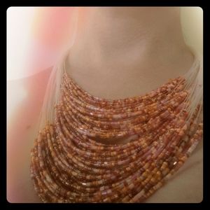A beautiful, beaded necklace
